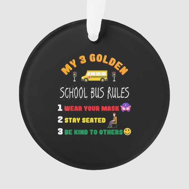 Règles d'autobus scolaire pour les élèves Funky Sc (devant)