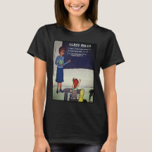 Règles de classe T-shirt noir féminin