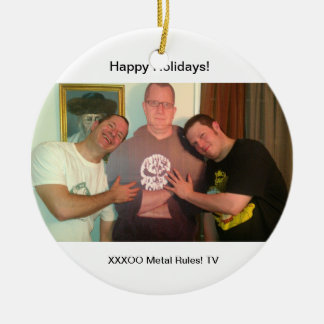 Règles en métal ! Ornement de Noël LOURD