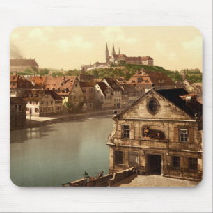 Regnitz and Michaelsberg Bamberg Bavaria Germany Mouse Pad