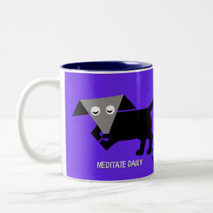 /Rego Berto "Meditate Daily" Two-Tone Coffee Mug