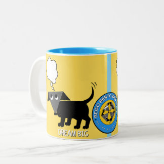 Rego Berto's "Dream Big" two-toned mug