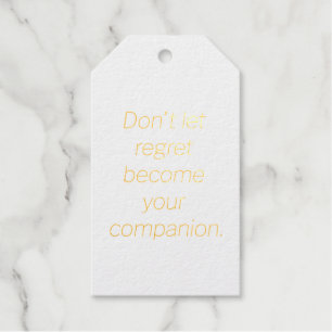 Regret Foil Gift Tag