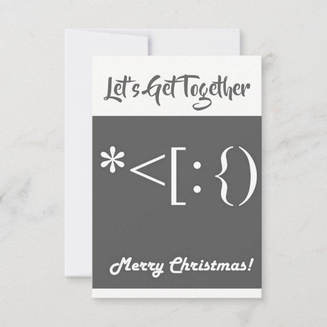 "REGROUPONS-NOUS" INVITATION COOL DE NOËL (Devant)