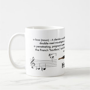 Regular sized (11 oz.) Oboe mug