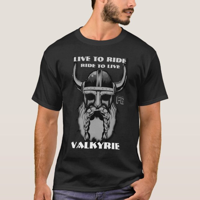 Regular Valkyrie motorcycle design T-Shirt (Front)