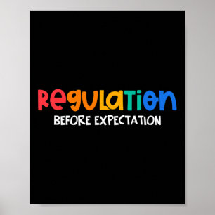 Regulation Before Expectation Autism Awareness Mon Poster