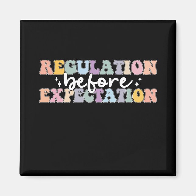 Regulation Before Expectation Groovy Magnet (Front)