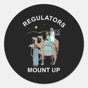 Regulator Mount Cute Up Christmas Three Kings Rein Classic Round Sticker
