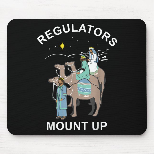 Regulator Mount Cute Up Christmas Three Kings Rein Mouse Pad (Front)