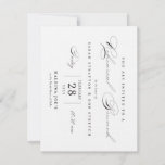 Rehearsal Brunch Invitation<br><div class="desc">An elegant invitation to an earlier ceremony rehearsal and brunch</div>