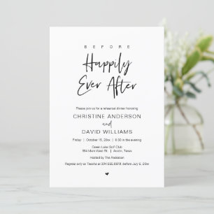Rehearsal Dinner, Before Happily Ever After  Invitation