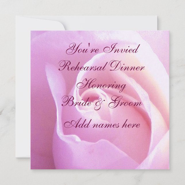 Rehearsal Dinner,Bride & Groom_ Invitation (Front)