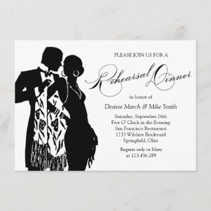 Rehearsal Dinner Coat and Tie Invitation