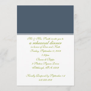 Rehearsal Dinner Invitation