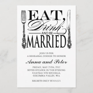 Rehearsal Dinner Invitation