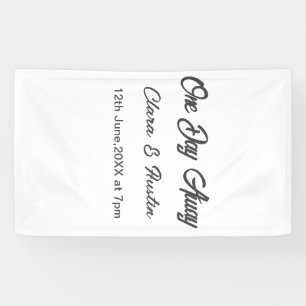 Rehearsal dinner One day away night before name da Banner