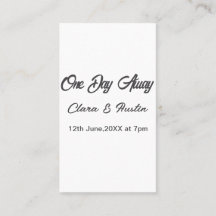 Rehearsal dinner One day away night before name da