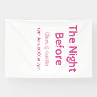 Rehearsal dinner the night before simple minimal m banner