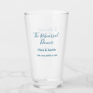 Rehearsal dinner the night before simple minimal m glass