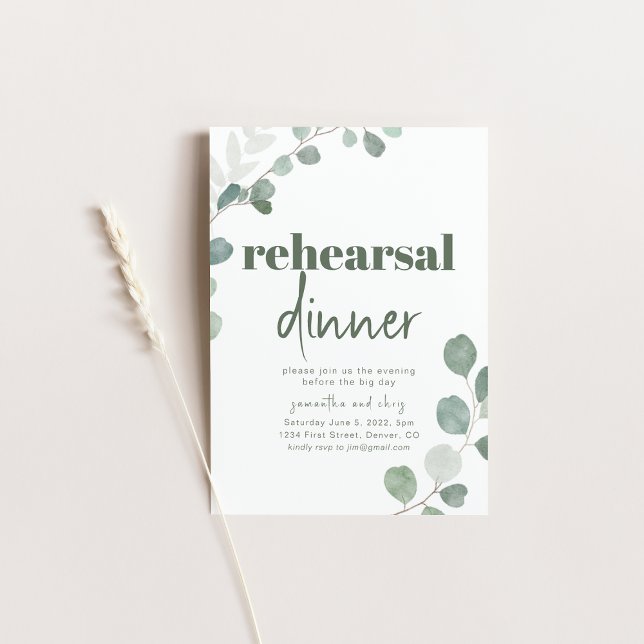 Rehearsal Dinner Wedding Party Invitation (Creator Uploaded)