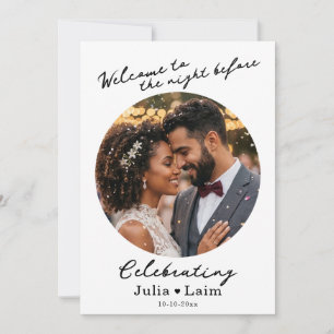 Rehearsal Dinner Wedding With Photo Invitation