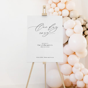 Rehearsal Dinner Welcome Sign with Calligraphy