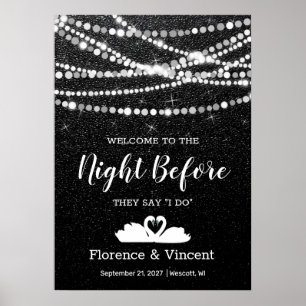 Rehearsal Dinner Welcome to the Night Before  Post Poster