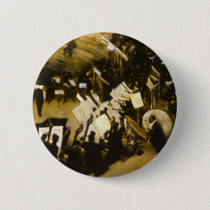 Rehearsal of the Pasdeloup Orchestra by JS Sargent 2 Inch Round Button
