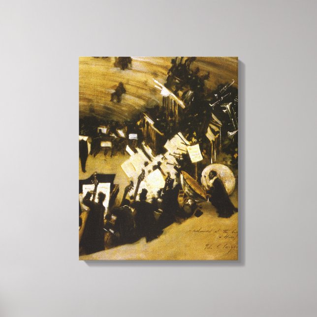 Rehearsal of the Pasdeloup Orchestra by JS Sargent Canvas Print (Front)