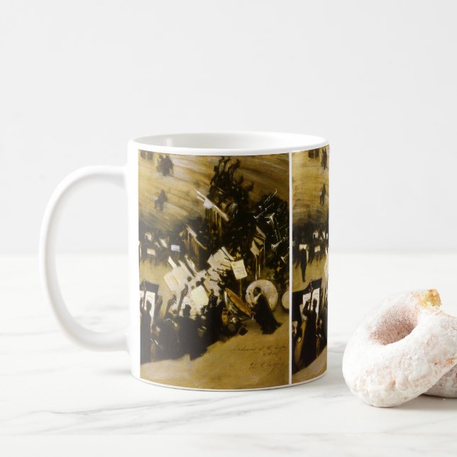 Rehearsal of the Pasdeloup Orchestra by JS Sargent Coffee Mug (With Donut)
