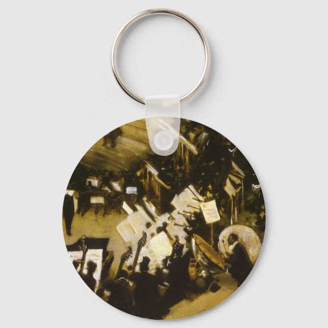 Rehearsal of the Pasdeloup Orchestra by JS Sargent Keychain (Front)