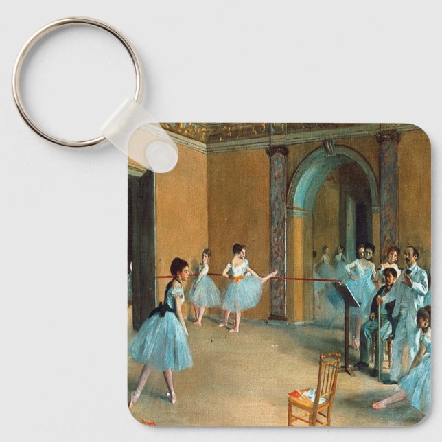 Rehearsal on the Foyer of the Opera La Rue Keychain (Front)