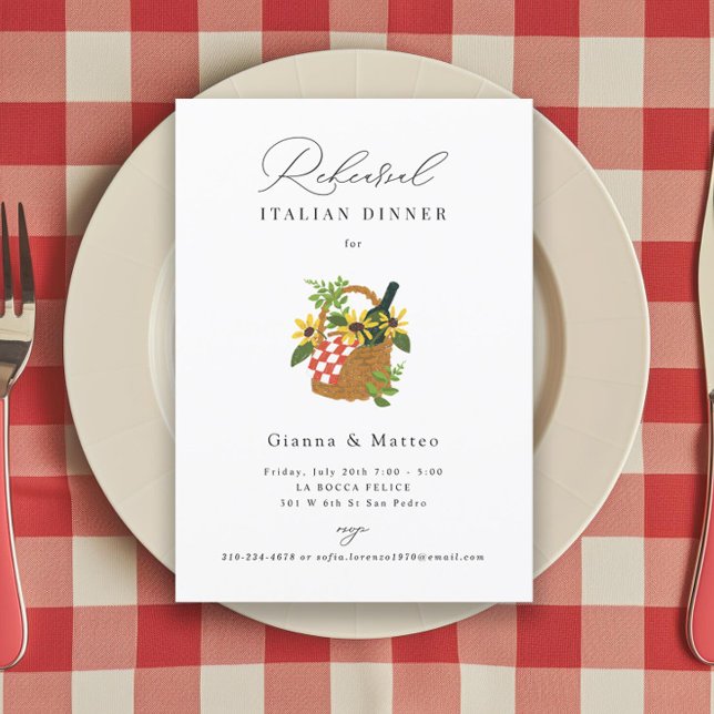 Rehearsal Picnic Basket Invitation (Creator Uploaded)