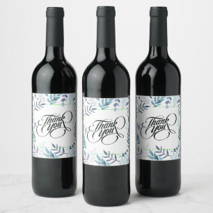 Rehearsal Reception Wedding Shower Giveaway Wine Label