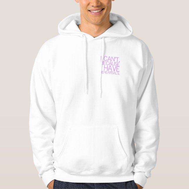 Rehearsals (lavender) Light Hoodie (Front)