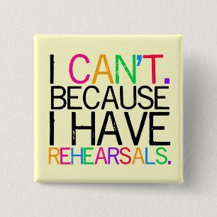Rehearsals Square Button (customizable)