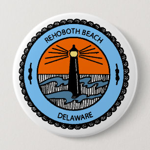 Rehoboth Beach. 4 Inch Round Button