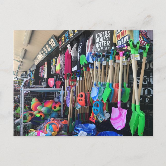 Rehoboth Beach Boardwalk Variety Store Toys Photo Postcard (Front)