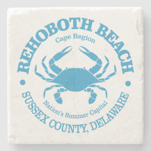 Rehoboth Beach (crab) Stone Coaster