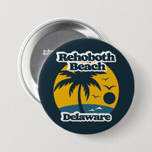 Rehoboth Beach Delaware 3 Inch Round Button