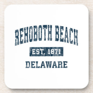 Rehoboth Beach Delaware DE Vintage Sports Design N Coaster
