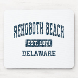 Rehoboth Beach Delaware DE Vintage Sports Design N Mouse Pad
