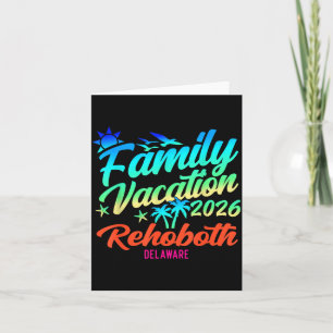 Rehoboth Beach Delaware Family Vacation Summer Card
