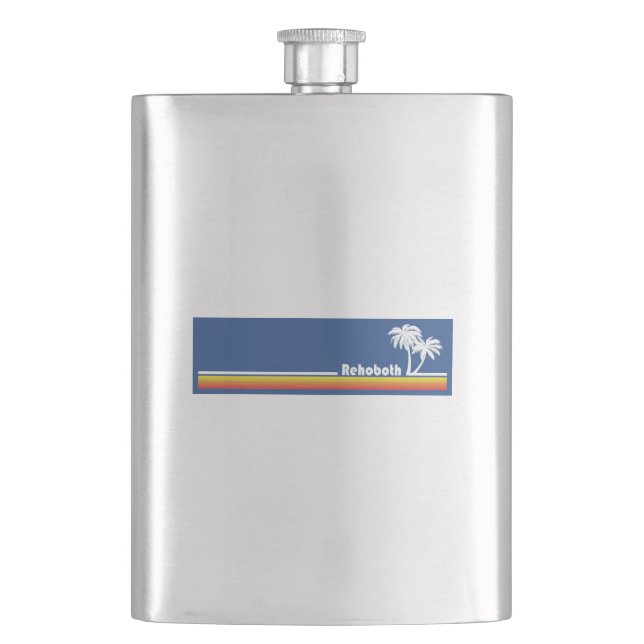 Rehoboth Beach, Delaware Hip Flask (Front)
