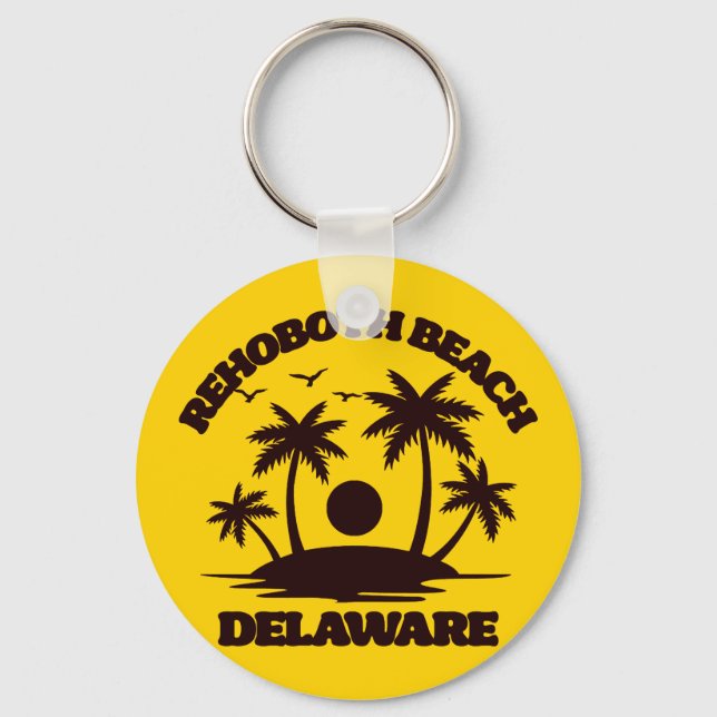 Rehoboth Beach Delaware Keychain (Front)