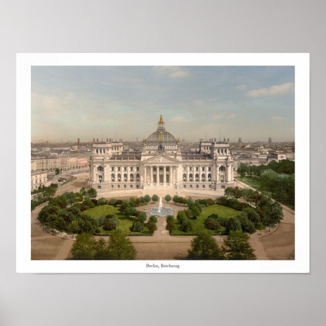 Reichstag Building, Berlin Germany Poster (Front)