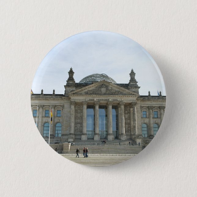 Reichstag Building in Berlin 2 Inch Round Button (Front)