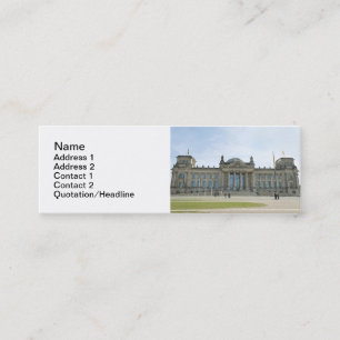 Reichstag building in Berlin Mini Business Card