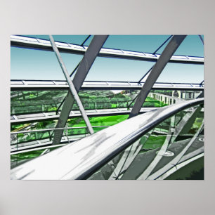 Reichstag / Bundestag,Interior Rails,Berlin(r42ct) Poster